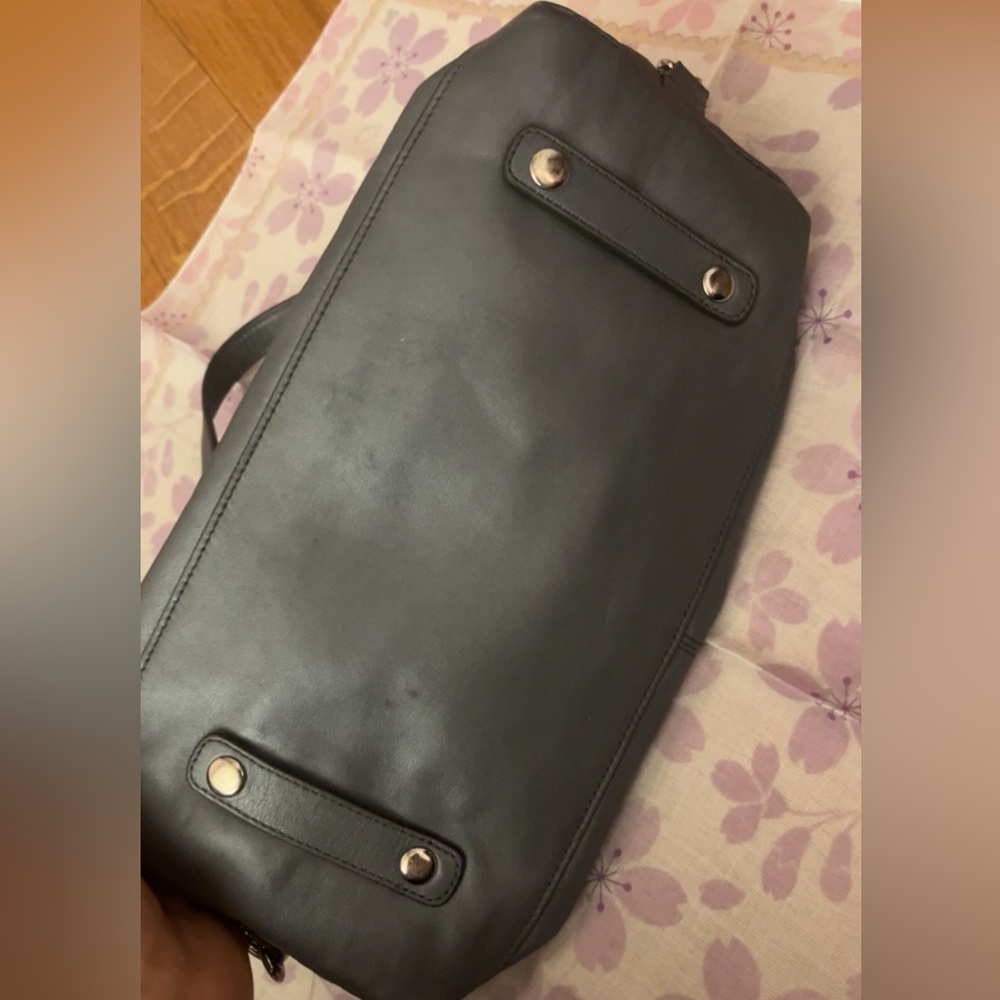 Vintage Metallic Gray Blue Coach Bag - Picture 6 of 6